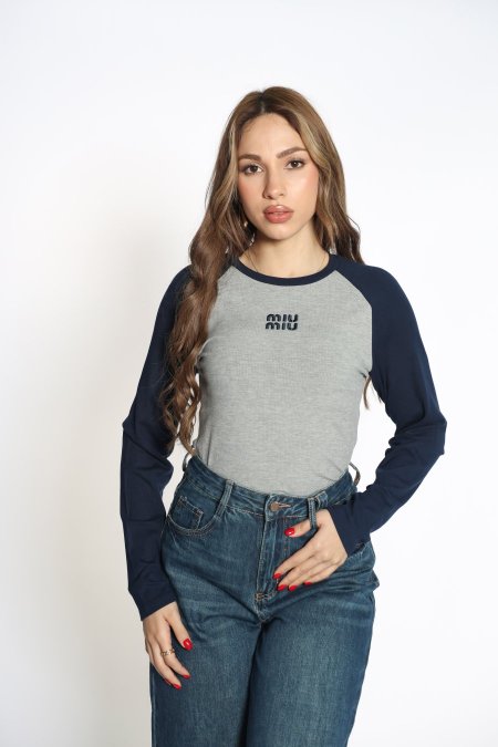 بلوز 2 لون MIU MIU