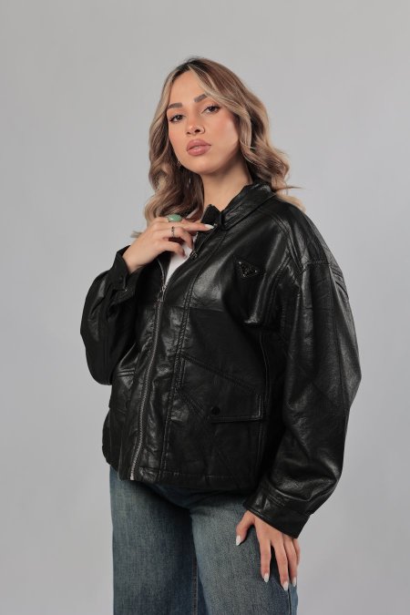 سترة جلد PRADA