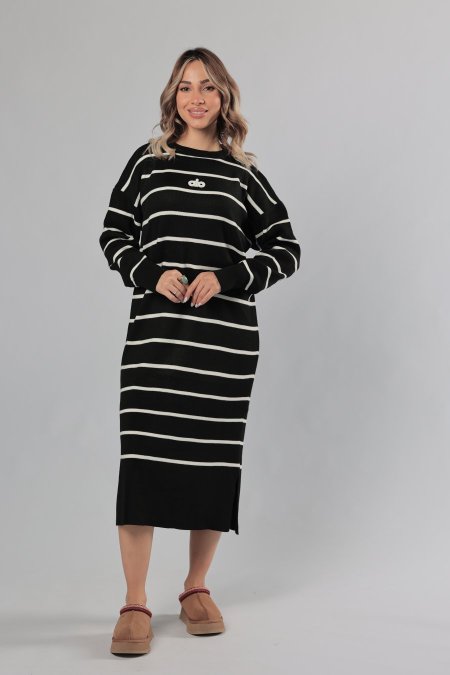 فستان صوف مخطط ALO